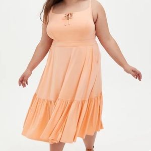 Torrid Peach dress size 3